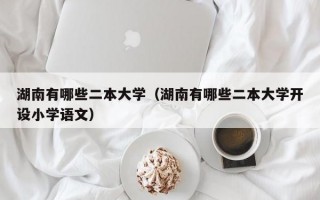 湖南有哪些二本大学（湖南有哪些二本大学开设小学语文）