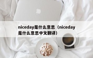 niceday是什么意思（niceday是什么意思中文翻译）