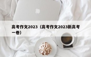 高考作文2023（高考作文2023新高考一卷）