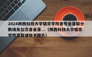 2024陕西科技大学镐京学院各专业录取分数线及位次各省录...（陕西科技大学镐京学院录取通知书图片）