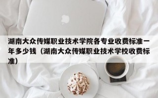 湖南大众传媒职业技术学院各专业收费标准一年多少钱（湖南大众传媒职业技术学校收费标准）