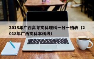 2018年广西高考文科理科一分一档表（2018年广西文科本科线）