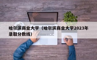 哈尔滨商业大学（哈尔滨商业大学2023年录取分数线）