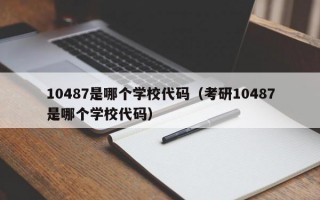 10487是哪个学校代码（考研10487是哪个学校代码）