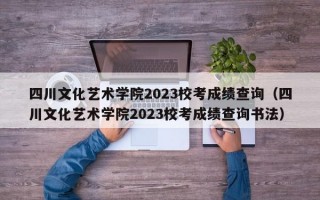 四川文化艺术学院2023校考成绩查询（四川文化艺术学院2023校考成绩查询书法）