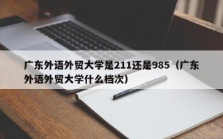 广东外语外贸大学是211还是985（广东外语外贸大学什么档次）