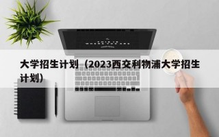 大学招生计划（2023西交利物浦大学招生计划）