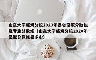 山东大学威海分校2023年各省录取分数线及专业分数线（山东大学威海分校2020年录取分数线是多少）