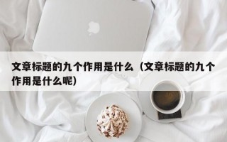 文章标题的九个作用是什么（文章标题的九个作用是什么呢）