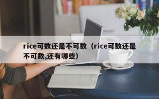 rice可数还是不可数（rice可数还是不可数,还有哪些）