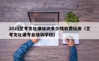 2023艺考文化课培训多少钱收费标准（艺考文化课专业培训学校）