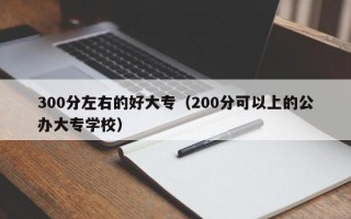 300分左右的好大专（200分可以上的公办大专学校）