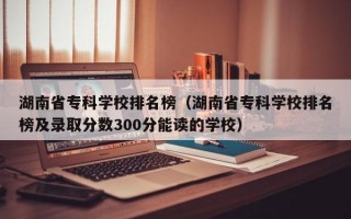 湖南省专科学校排名榜（湖南省专科学校排名榜及录取分数300分能读的学校）