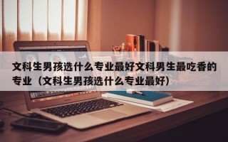 文科生男孩选什么专业最好文科男生最吃香的专业（文科生男孩选什么专业最好）