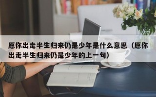 愿你出走半生归来仍是少年是什么意思（愿你出走半生归来仍是少年的上一句）