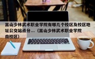 嵩山少林武术职业学院有哪几个校区及校区地址公交站点分...（嵩山少林武术职业学院南校区）