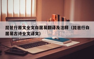 琵琶行原文全文白居易翻译及注释（琵琶行白居易古诗全文译文）