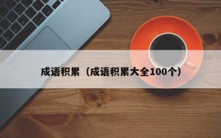 成语积累（成语积累大全100个）