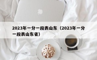 2023年一分一段表山东（2023年一分一段表山东省）