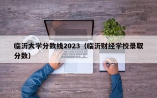 临沂大学分数线2023（临沂财经学校录取分数）