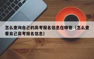 怎么查询自己的高考报名信息在哪查（怎么查看自己高考报名信息）