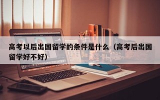 高考以后出国留学的条件是什么（高考后出国留学好不好）