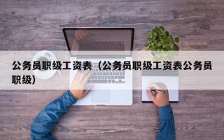 公务员职级工资表（公务员职级工资表公务员职级）