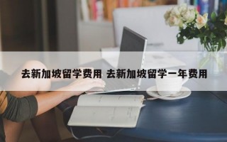 去新加坡留学费用 去新加坡留学一年费用