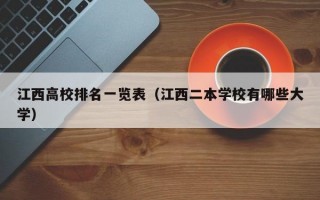 江西高校排名一览表（江西二本学校有哪些大学）