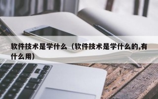 软件技术是学什么（软件技术是学什么的,有什么用）