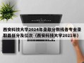 西安科技大学2024年录取分数线各专业录取最低分及位次（西安科技大学2021年）