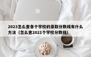 2023怎么查各个学校的录取分数线有什么方法（怎么查2021个学校分数线）