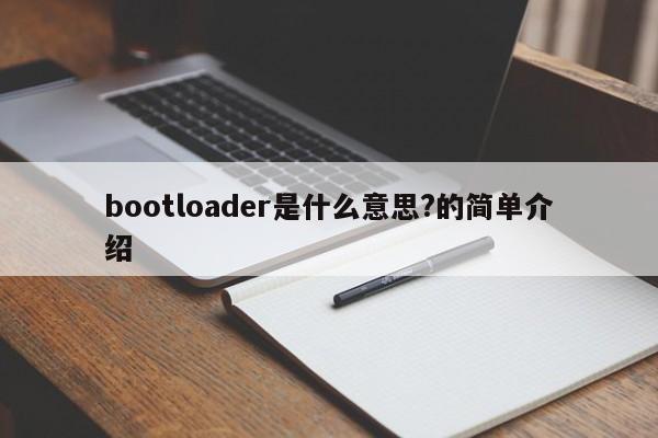 bootloader是什么意思?的简单介绍-第1张图片