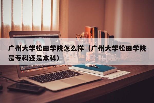 广州大学松田学院怎么样（广州大学松田学院是专科还是本科）-第1张图片