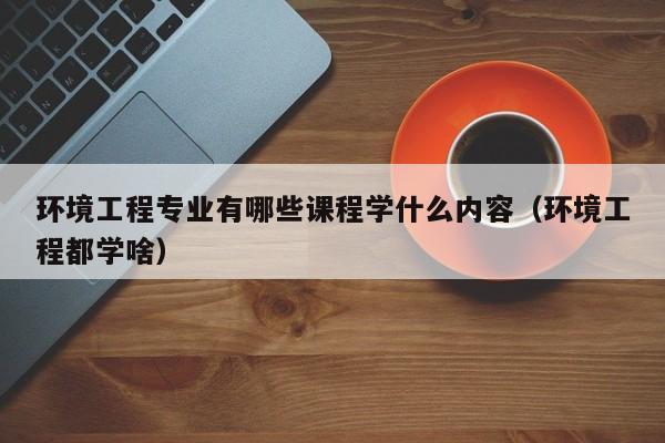 环境工程专业有哪些课程学什么内容（环境工程都学啥）-第1张图片