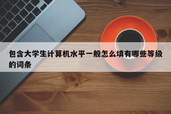 包含大学生计算机水平一般怎么填有哪些等级的词条-第1张图片