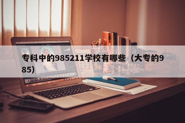 专科中的985211学校有哪些（大专的985）-第1张图片