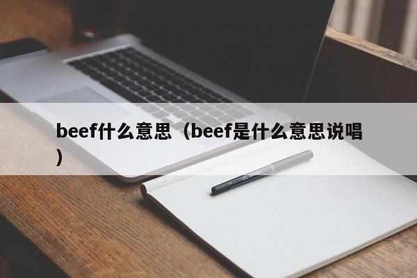 beef什么意思（beef是什么意思说唱）-第1张图片