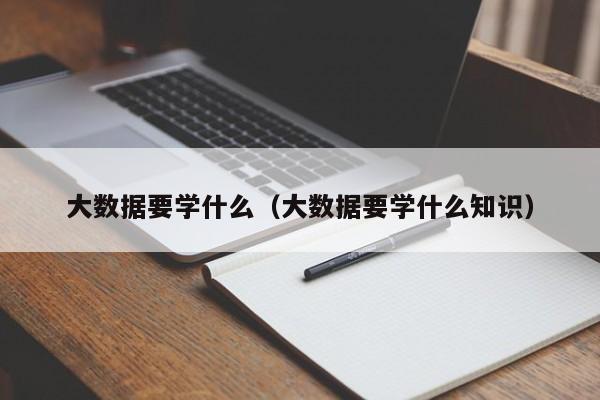 大数据要学什么（大数据要学什么知识）-第1张图片