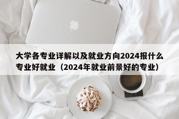 大学各专业详解以及就业方向2024报什么专业好就业（2024年就业前景好的专业）-第1张图片