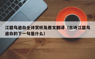 江碧鸟逾白全诗赏析及原文翻译（古诗江碧鸟逾白的下一句是什么）