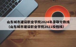 山东城市建设职业学院2024年录取分数线（山东城市建设职业学院2021投档线）