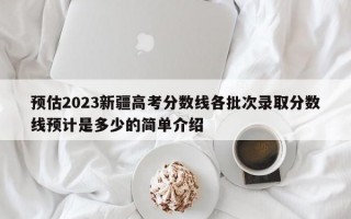 预估2023新疆高考分数线各批次录取分数线预计是多少的简单介绍