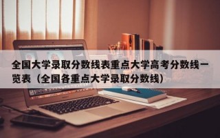 全国大学录取分数线表重点大学高考分数线一览表（全国各重点大学录取分数线）